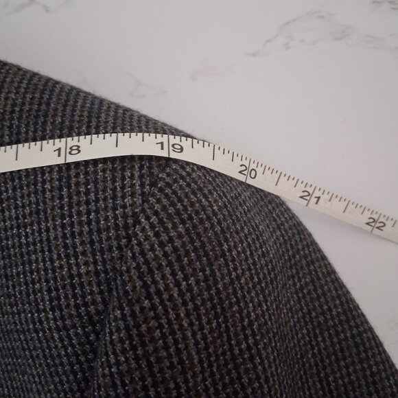 CHAPS 42L Tweed Blazer 100% Wool Jacket Academia Old Money Ivy League Sport Coat - Picture 13 of 16